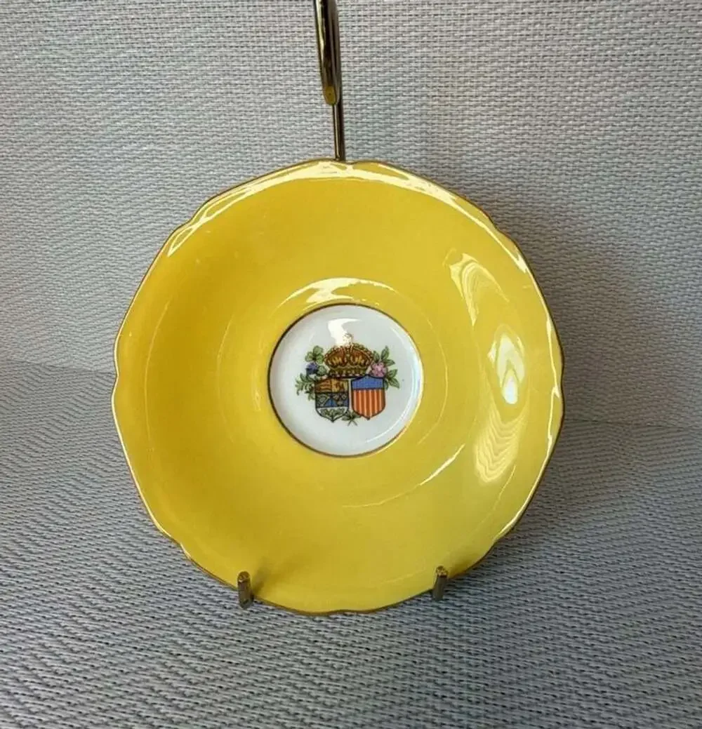 Paragon Tea Cup And Saucer Yellow Floral 1939 Commemorative